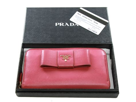 prada pink long wallet|prada saffiano long wallet.